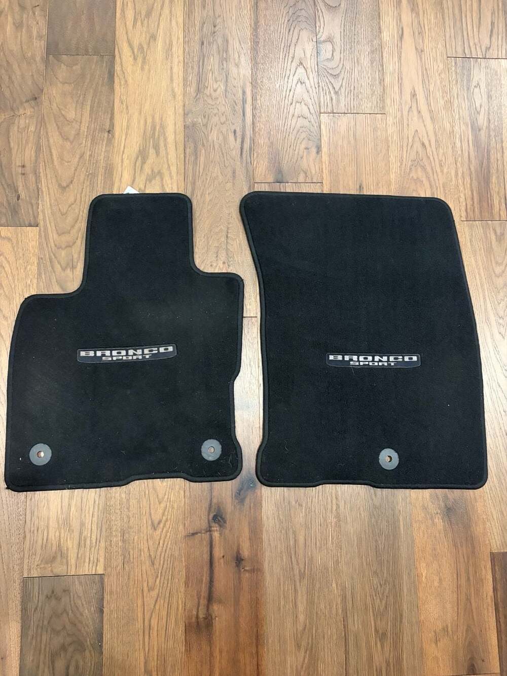 Ford Bronco Sport Front Floor Mats Set Black Carpet